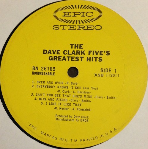 The Dave Clark Five, The Dave Clark Five's Greatest Hits, (LP, Comp, Pit), VG, 3 - Picture 3 of 5