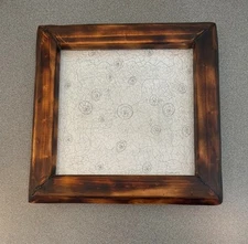 Original abstract art  And frame 11“ X 11“ made by Zachary Young