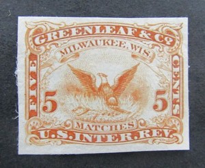nystamps US Revenue Match Medicine Stamp Mint Proof $450       L10x1932