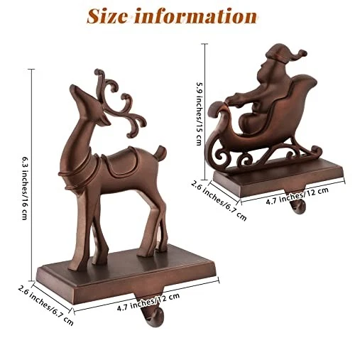 Juego de 4 Medias de Navidad Manto de Papá Noel y Reno Medias Negras Foto 3 de 4