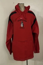 Nike Center Swoosh Youngstown State Penguins Hoodie Mens Size Medium Red Y2K