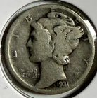 1931-D Mercury Dime - Free Shipping - (12-23)