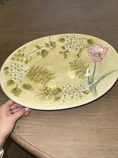 Victoria Gardens By Christina Ladas Ambiance Collection Floral 17 1/2in Platter