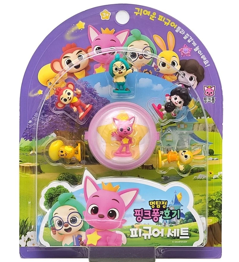 Pinkfong Wonderstar Detective Pinkpong & Hogi 6 Figure Rachel Poki Jeni Myon - Image 2 of 4