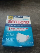 New SEA-BOND Denture Adhesive Seals Uppers Original 15 ea