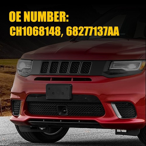 For 2017-2023 Jeep Grand Cherokee Front License Plate Frame Holder Mount Bracket - Picture 3 of 10