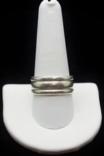 Sterling Silver Pretty Layered Band Ring SZ 11.0 FMZ411