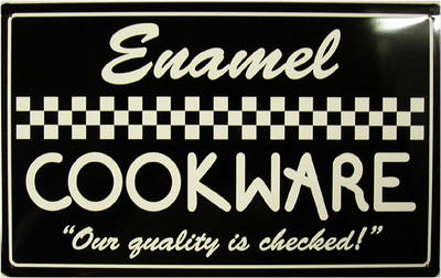 Rustic/Vintage Enamel Cookware Kitchen Home Appliances Tin Metal Sign