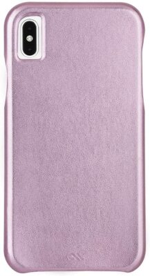iPhone XS Max Hülle Leder Case - Mate Schutzhülle Pink - Neu & Original
