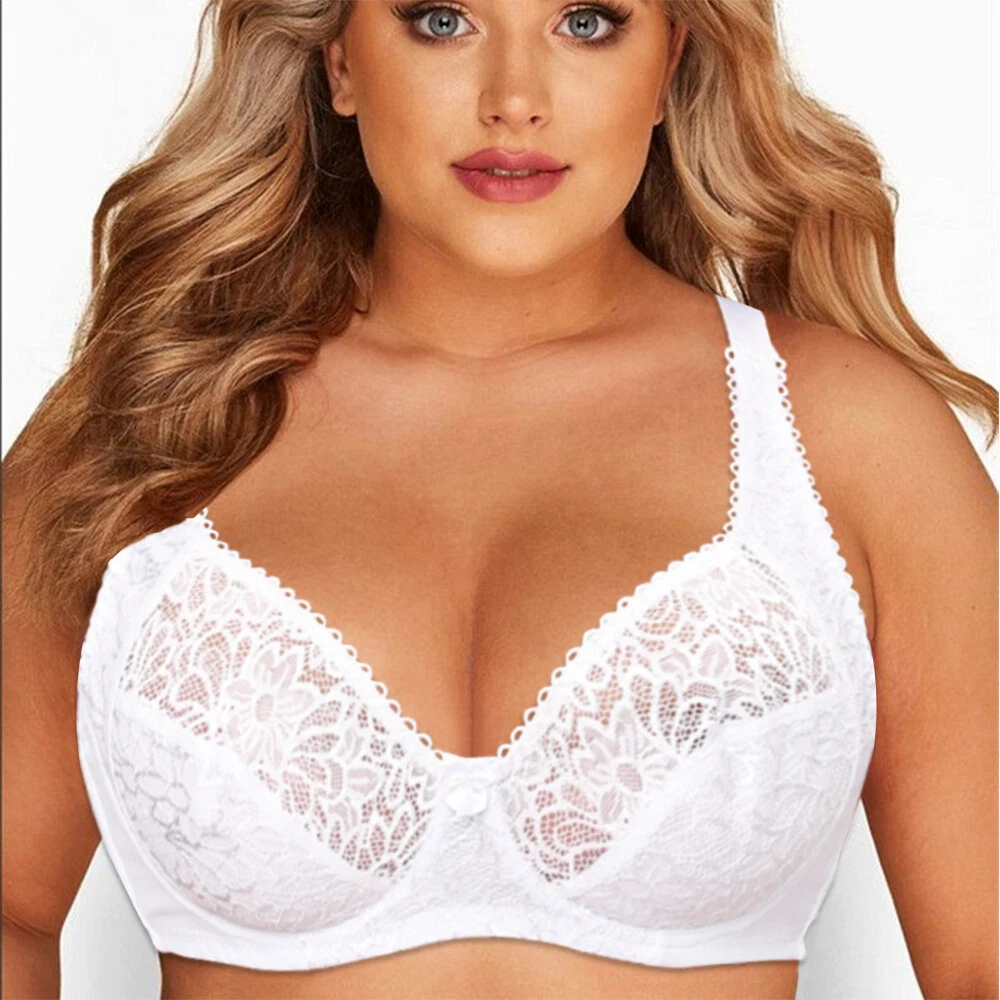 Sexy women's bra unlined d cup lingerie underwire bras plus size