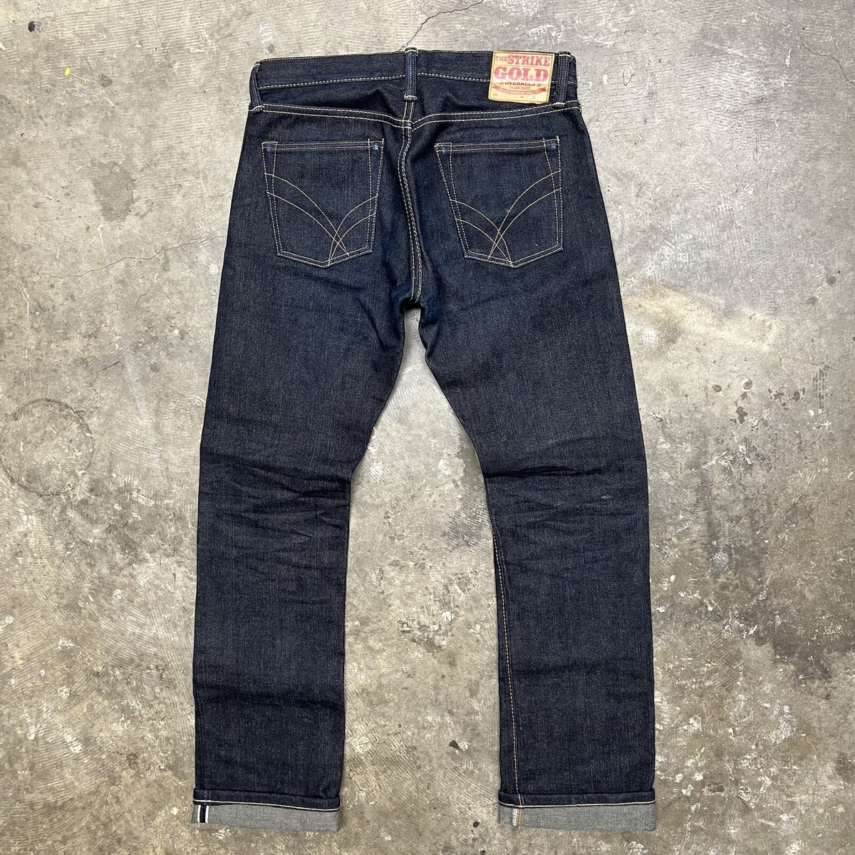 The Strike Gold Jeans 17oz Japanese Selvedge Denim SG3105 Straight  