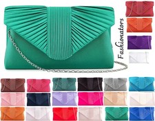 Women's Pleated Evening Bridal Clutch Bag Designers Wedding Prom Fashion Handbag