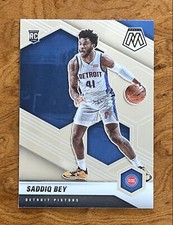 Saddiq Bey Rookie RC 2020 Panini Mosaic #209 Silver Base Card.  GM. Brand New!