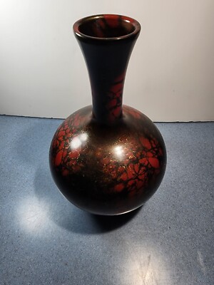 Japan Takaoka Handwork Solid Bronze Hot tinting Painted Flower
