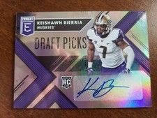 2018 Elite Draft Picks Keishawn Bierria Rookie Autograph Card Huskies