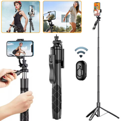 Selfie Stick mit Fernbedienung Ausziehbares Handy Stativ 360° StativStänder