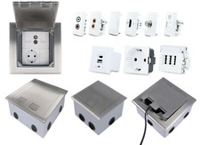 Bodensteckdosen Einbausteckdose 1-6 Fach Livolo Einsätze Fußboden Bodentank