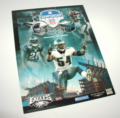 JANUARY 18, 2004 EAGLES BRIAN DAWKINS NFC CHAMPIONSHIP GAME POSTER BY DAILY NEWS