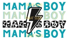 Sublimation Print Mama’s Boy Ready to Press Heat Transfer