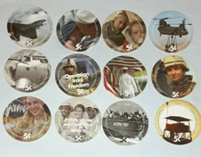 4th  Print Set 5 Cent AAFES  Pogs 2005 printing  A.U. Condition