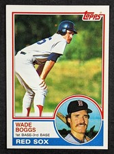 1983 Topps Baseball #498 Wade Boggs Rookie Boston Red Sox
