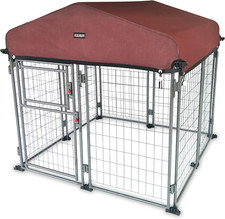 My Pet Companion Dog Kennel with Roof Cover 4.5   - Weather Resistant / Covered