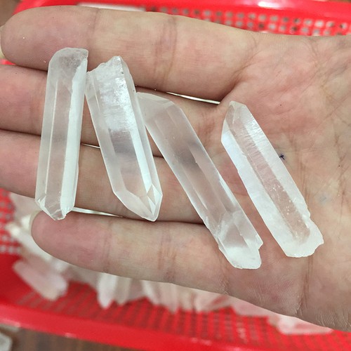 40-60mm Raw Natural Clear Quartz Crystal Stick Wand Chakra Healing Stone Obelisk - Picture 7 of 20