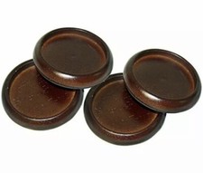  4  Cherry Furniture Caster Cups 2  for Hard Floor Carpeted SoftTouch 4681095N