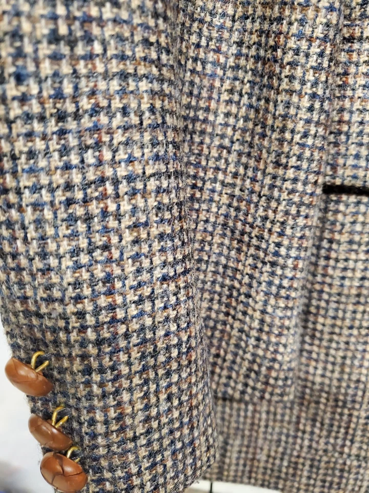 Wm. Chaqueta de Colección F. Farah de Lana Tweed Parche en el Codo en Marrón Talla 42R  Foto 4 de 4