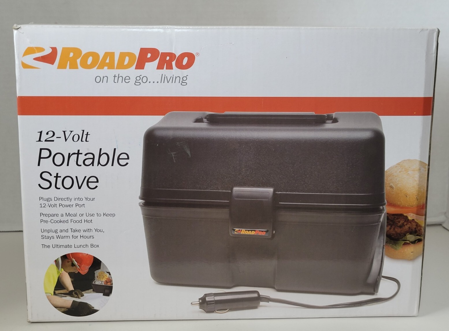 Roadpro Heated Lunch Box Stove 12 Volt Portable Hot Food Warmer Electric New 751663521684 eBay