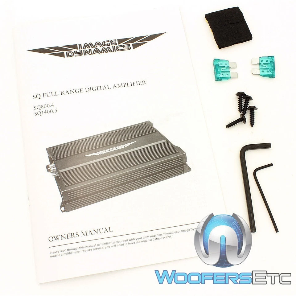 IMAGE DYNAMICS SQ800.4 SOUND QUALITY 4-CHANNEL 800W RMS SPEAKERS AMPLIFIER NEW - Image 4 of 4