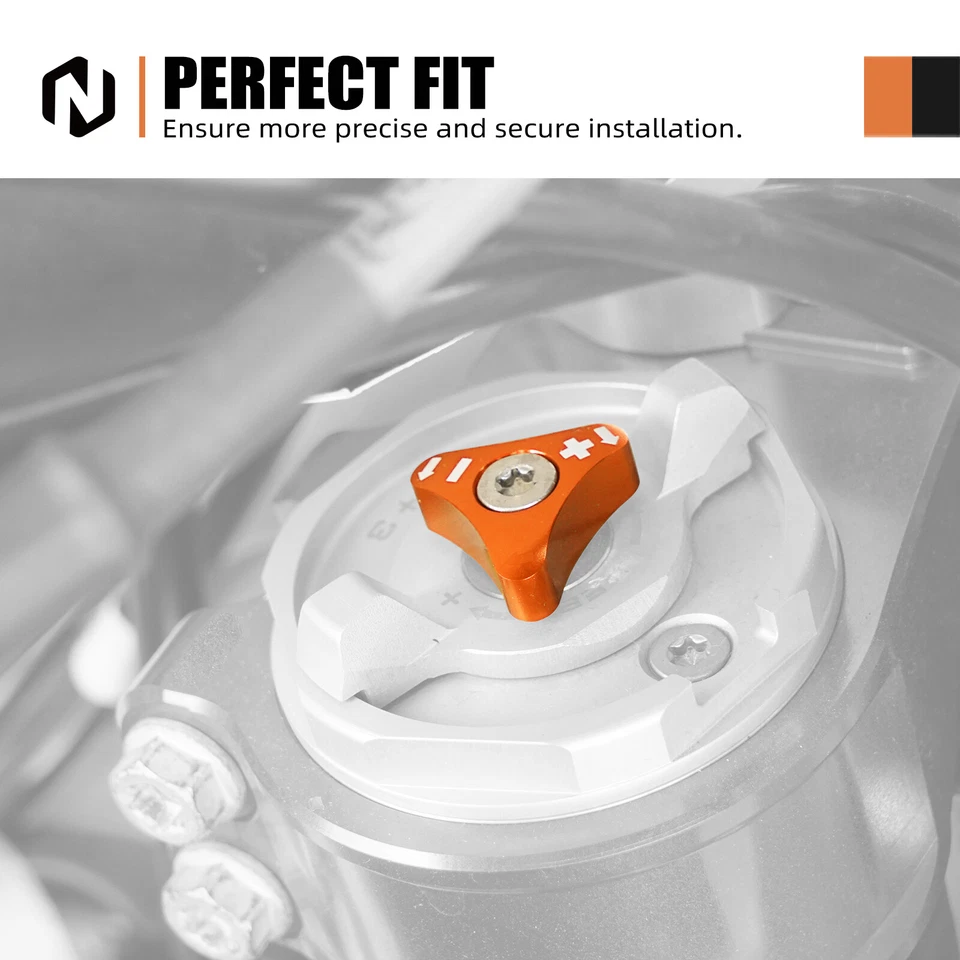 Bouton de Réglage de Fourche Avant Pour KTM 250 300 350-500 EXC F XCW 2008-2021 - Photo 2/4