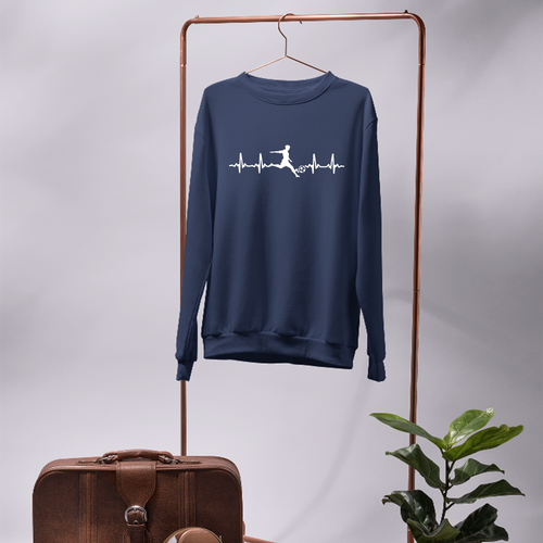 Football Heart Beat Sweatshirt Soccer Sports Goals Fan Football Lovers Gifts - Bild 16 von 23