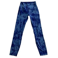 Lululemon Align Pant II 25” Game Day Blue Tie Dye Sz 4
