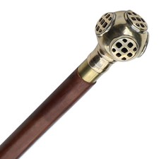 Handmade Divemaster Gentlemans Walking Cane Hiking Staff Ambulatory Stick