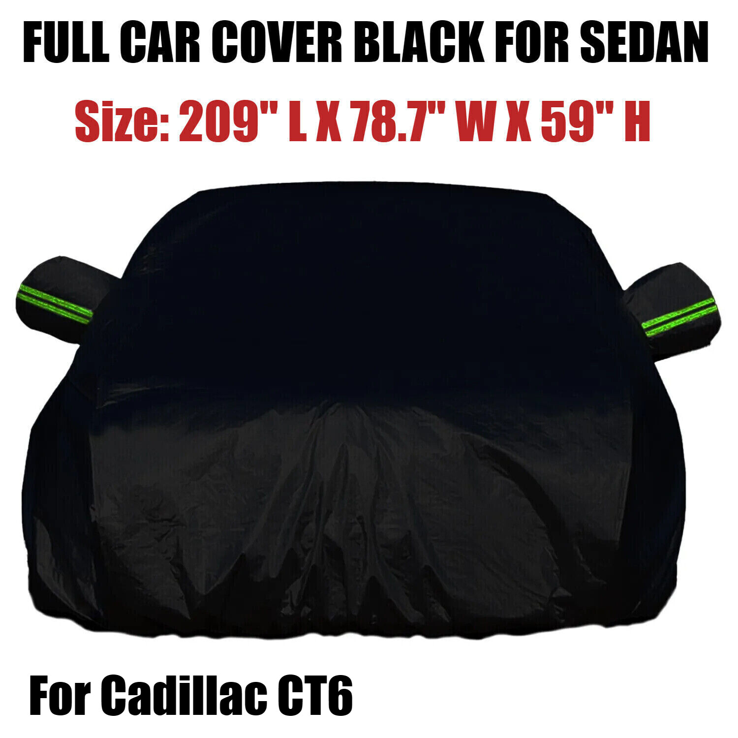 For Cadillac CT6 Full Car Cover Outdoor Rain Resistant All Weather Protection