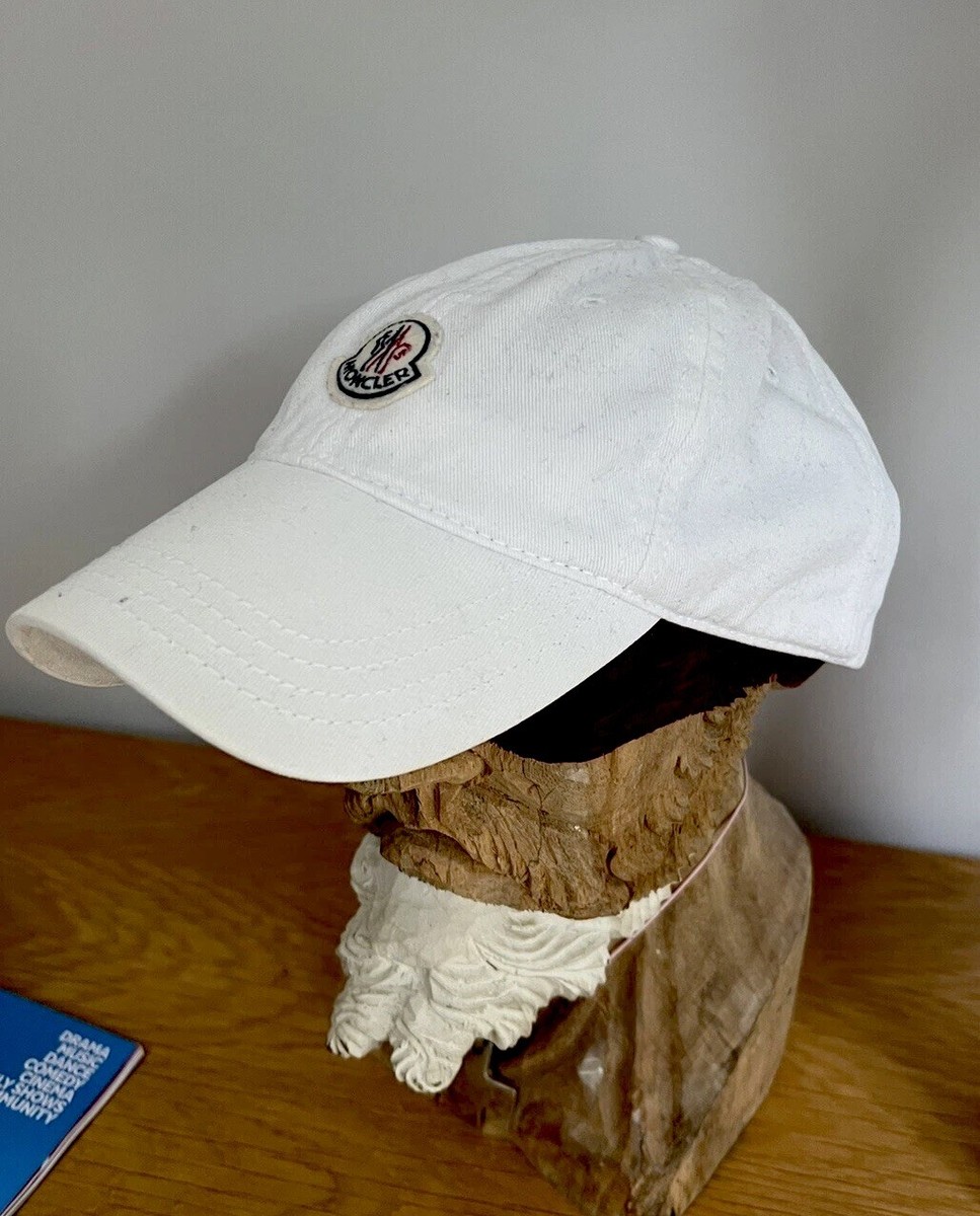 MONCLER ホワイト ベースボールキャップ Mサイズ Moncler Baseball Cap In White 100% Genuine! Looks Great With A