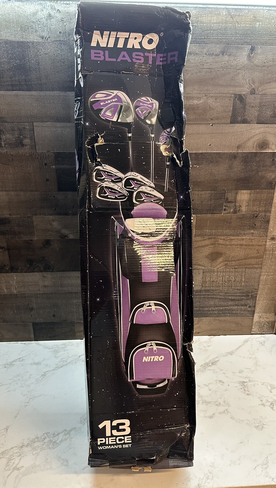 NOB Nitro Golf Club Complete Set, Ladies, 13Piece Titanium Complete