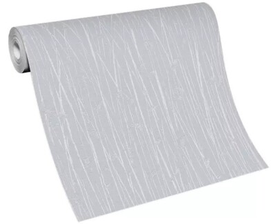 Erismann Tapete Vlies 10123-31 Blau Grau stylisch Bambus Streifen
