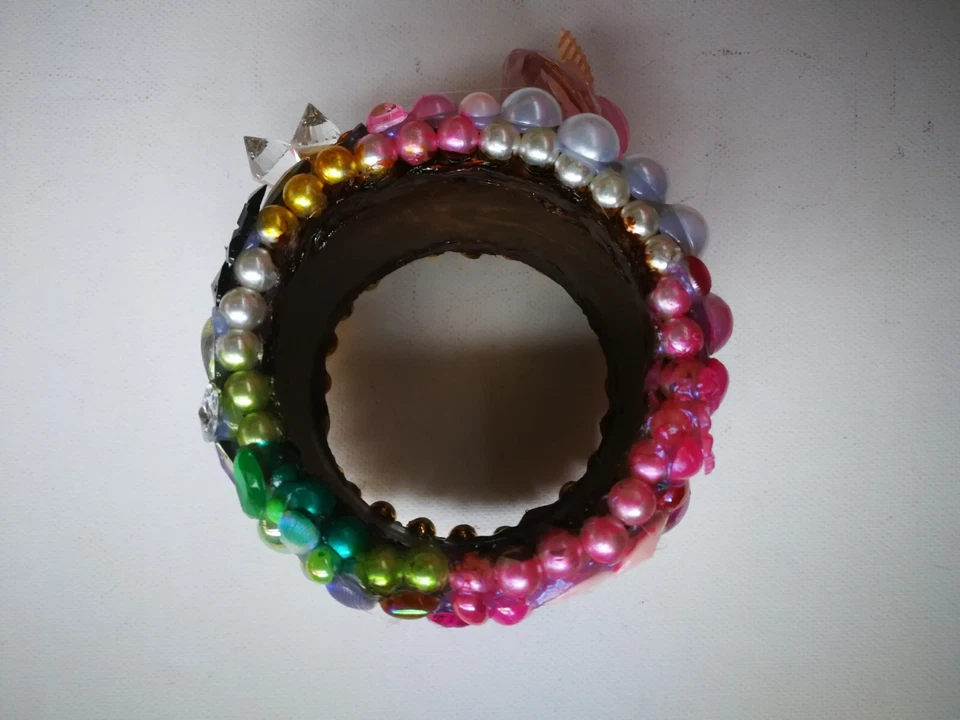 Bracelet Armlet Jewelry Woman Artist Brand Cuff Bangle Flower Floral Garden Rare - Image 2 of 4