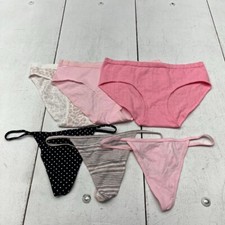 Victoria's Secret Print 6 Pack String Hipster Bikini Panties Women's Size M NEW