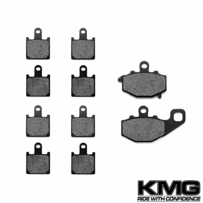 Front + Rear Organic NAO Brake Pads For 2007-2011 Kawasaki ZX6R
