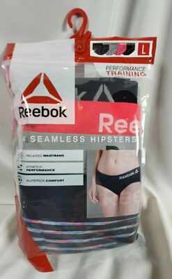 Reebok Pk Seamless Hipsters Performance Training L Black Pink