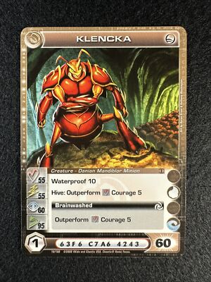 Chaotic TCG 4 Max ECWS Klencka 19/100 ROTO 1st Ed Common NM/LP a
