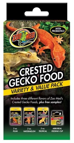 Zoo Med Crested Gecko Food Variety and Value Pack (Reptile Gecko Food) 1 count