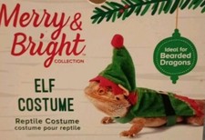 Reptile Christmas Holiday Elf Costume Bearded Dragon/ Lizard