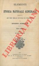 SISMONDA Eugenio - Zoologia. Elementi di storia naturale generale. UNITO A: Gai