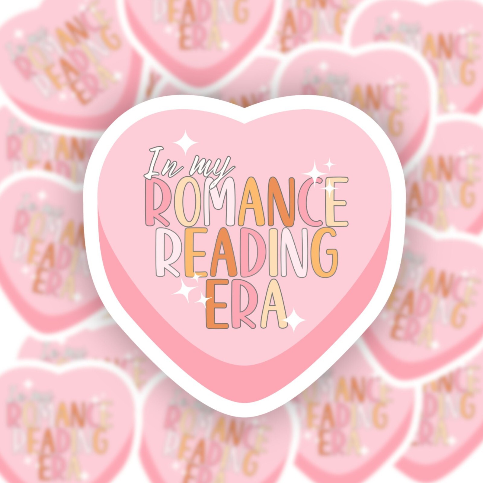 Kindle Romance Era Spicy Book Vinyl Sticker Romantasy Booktok Bookish iPad Decal-image