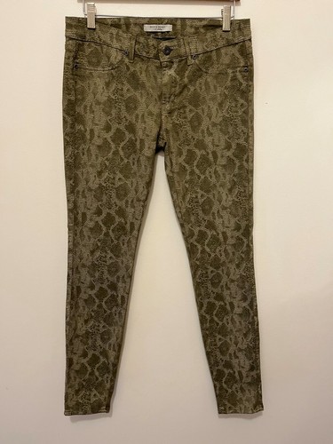 Rich and Skinny Women's Snake Print Jean Color Green NWT Size 29 - 第 6/6 張圖片