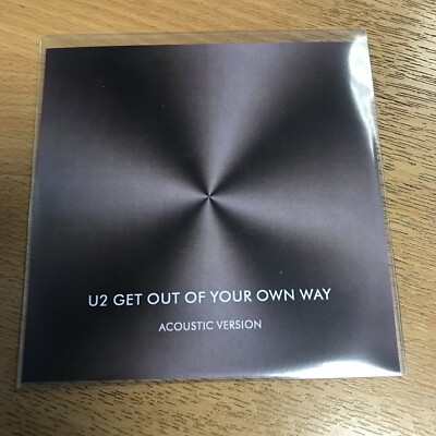 U2 - GET OUT OF YOUR OWN WAY ACOUSTIC - 1MIX UNIVERSAL MUSIC BRAZIL CD PROMO NEW
